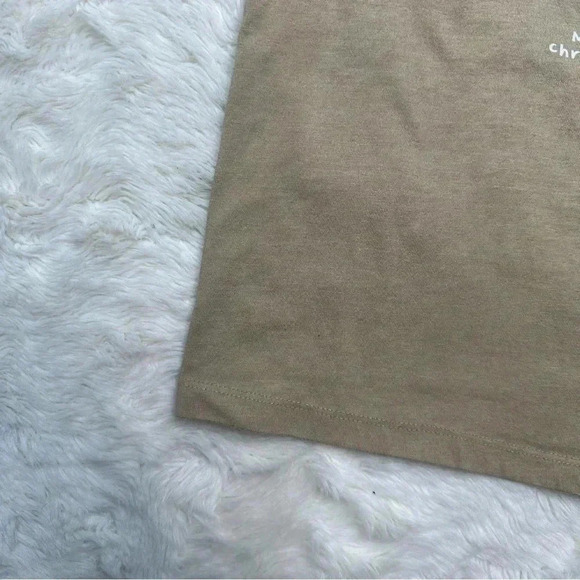 Denim & Flower T-Shirt Christmas Bear Tan Size 6 - Picture 3 of 16